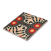 Vibrant Ethnic Arabesque Bohemian Mosaic Pattern タイル (側面)