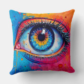 Vibrant Eye Soulful Vision Design クッション (裏面)