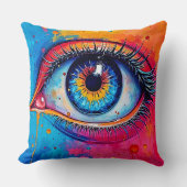 Vibrant Eye Soulful Vision Design クッション (正面)
