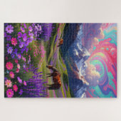 Vibrant Fantasy Nature - Oil Painting Style Puzzle ジグソーパズル (横)