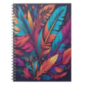 Vibrant Feather Burst ノートブック (正面)