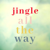 Vibrant Festive Window Cling for the Holidays ウィンドウサイン (シート3)