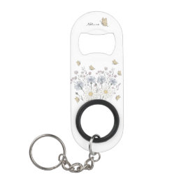 Vibrant field of wildflowers  キーホルダー栓抜き