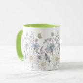 Vibrant field of wildflowers  マグカップ (正面左)