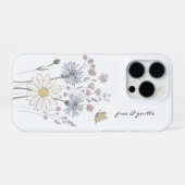 Vibrant field of wildflowers  iPhoneケース (裏面横)