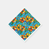 Vibrant Floral  スタンダードカクテルナプキン (角)