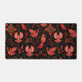  Vibrant floral and leafy pattern designs デスクマット (正面)