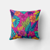 Vibrant Floral design cushion クッション (裏面)