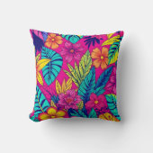 Vibrant Floral design cushion クッション (正面)