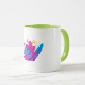 Vibrant Floral Garden Coffee Mug  Green Accents マグカップ (正面右)