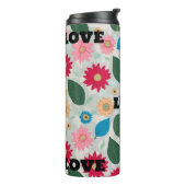 Vibrant Floral Garden Seamless Pattern - Cheerful  タンブラー (回転左)