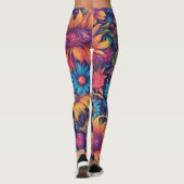 Vibrant Floral Leggings レギンス (裏面)
