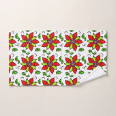 Vibrant Floral Pattern バスタオルセット (ハンドタオル)