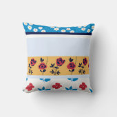 Vibrant Floral Pattern Designs | Custom Art Prints クッション (正面)