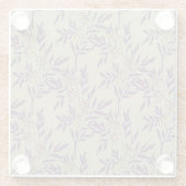 Vibrant Floral Pattern with Yellow Daisies  ガラスコースター (裏面)