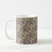 Vibrant Floral Pattern with Yellow Daisies  コーヒーマグカップ (左)