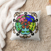 Vibrant Floral Soul クッション (ブランケット)