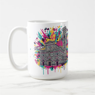Vibrant Florence Italy Cathedral Graphic コーヒーマグカップ