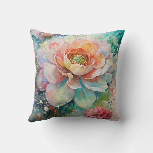 Vibrant Flower クッション (裏面)