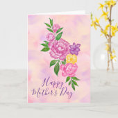 Vibrant Flowers Happy Mother’s Day Card カード (黄色い花)
