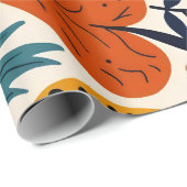 Vibrant Folk Art Floral Seamless Pattern ラッピングペーパー (ロールコーナー)