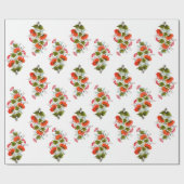 Vibrant Folk Art Floral Wrapping Paper ラッピングペーパー (フラット)