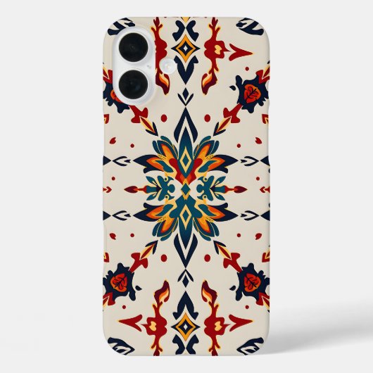 Vibrant Folk Art Medallion Phone Case Case-Mate iPhoneケース (裏面)