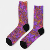 Vibrant Fractal Socks ソックス (左)