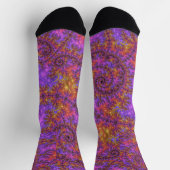 Vibrant Fractal Socks ソックス (上部)