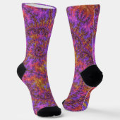 Vibrant Fractal Socks ソックス (傾斜あり)