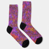 Vibrant Fractal Socks ソックス (右)