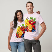 Vibrant Fresh Fruit Delight Design Tシャツ (ユニセックス)