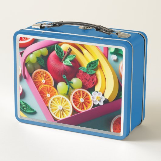 Vibrant Fruit Basket: A Healthy Lunchbox Delight メタルランチボックス (裏面)