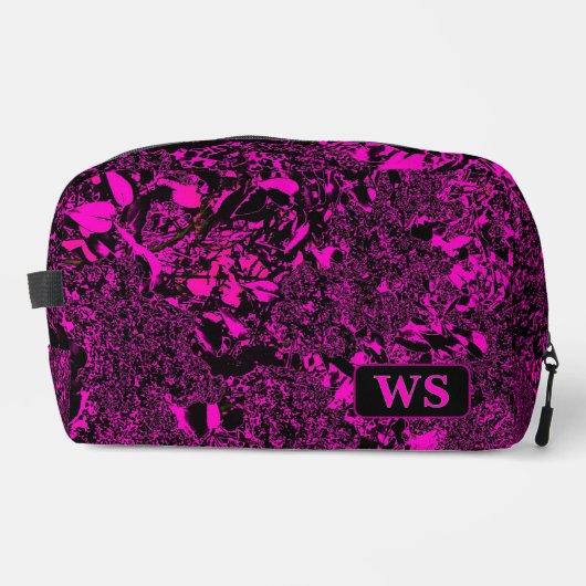 Vibrant Fuchsia Monogram Toiletry Bag  ドップキット (正面)