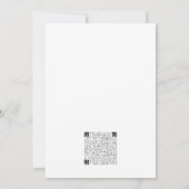 Vibrant Fuchsia Watercolor Flora Wedding  招待状 (裏面)