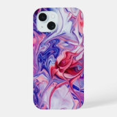 Vibrant Galaxy Acrylic Pour Phone Case iPhone 15ケース (裏面)