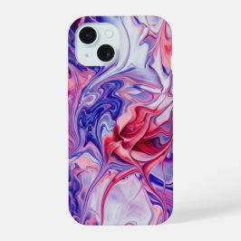 Vibrant Galaxy Acrylic Pour Phone Case iPhone 15ケース