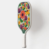 Vibrant Garden Floral Pattern Pickleball Paddle ピックルボールラケット (左)