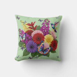  Vibrant Garden pillow クッション