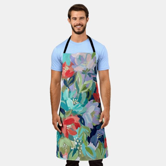 Vibrant Garden Symphony エプロン (着用した状態)