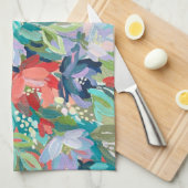 Vibrant Garden Symphony キッチンタオル (四つ折り)