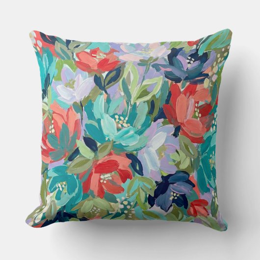 Vibrant Garden Symphony クッション (正面)