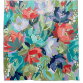 Vibrant Garden Symphony シャワーカーテン (正面)