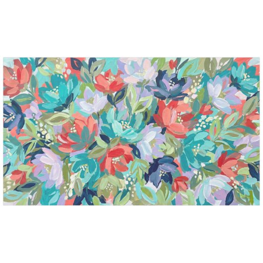 Vibrant Garden Symphony テーブルクロス (正面(横))