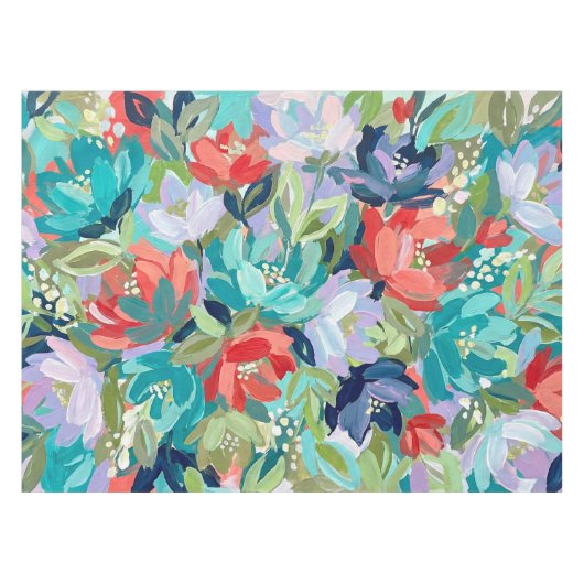 Vibrant Garden Symphony テーブルクロス (正面(横))