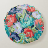 Vibrant Garden Symphony ラウンドクッション (裏面)