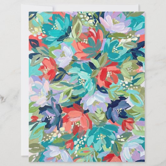 Vibrant Garden Symphony Scrapbook Paper (裏面)