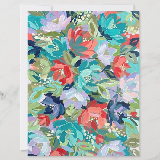 Vibrant Garden Symphony Scrapbook Paper (正面)