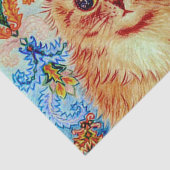 Vibrant Gaze Psychedelic Ginger Cat by Louis Wain 薄葉紙 (詳細)