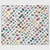 Vibrant Gemstone Pattern ラッピングペーパー (フラット)